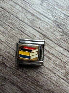 Fascino Veneziano Book Charm Inlay For Italian Charm Bracelets